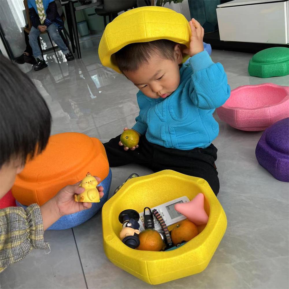 Детские балансирующие тренировочные пенопластовые ступеньки, сенсорные игрушки для малышей, ходули, игры на открытом воздухе, штабелируемые каменные балансировочные спортивные игрушки