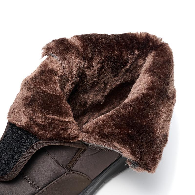 Женские туфли с толстым бархатным зонтиком, зимние сапоги, женские теплые хлопковые сапоги с подошвой из коровьей кожи, женские