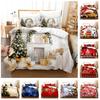 3D Christmas Bedding Set Happy New Year Duvet Cover 2/3 Piece Soft Zipper AU180 * 210 Full Size Microfiber Bedroom Decoration