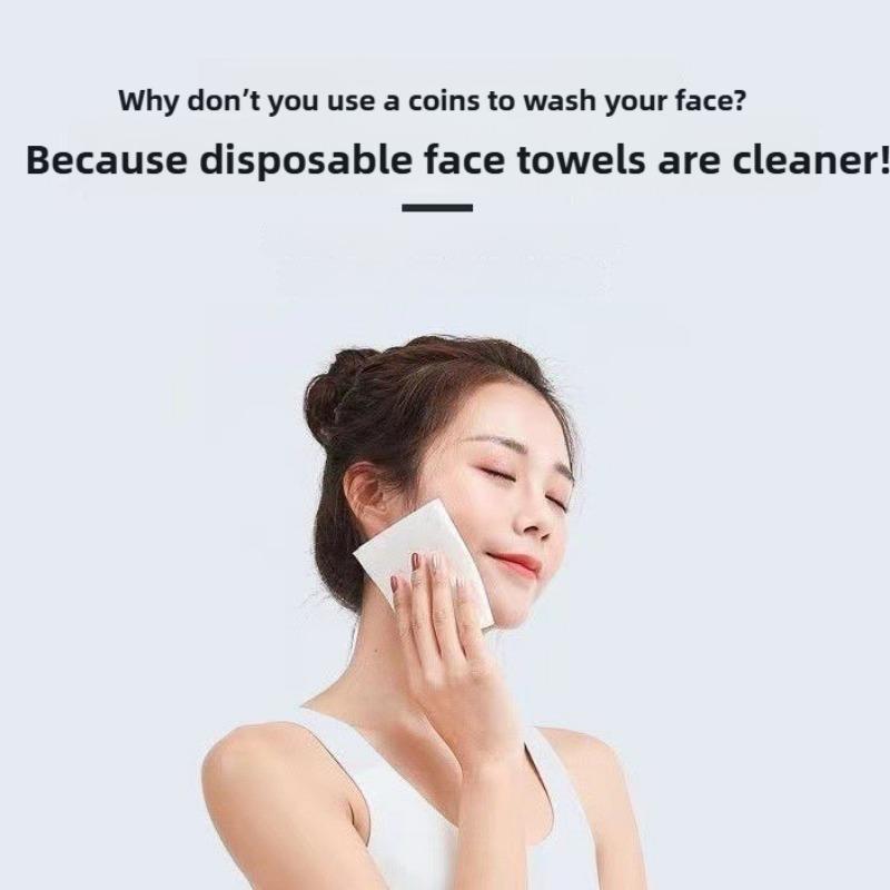 50/100 pieces Reusable thickened face towel One pack of per pack Travel cleanser wet dry makeup remover cotton soft fabric tool
