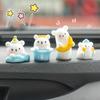 Car Dash Cute Bear Decoration Auto Central Console Micro Bear Resin Ornaments Home Decorations Universal Gift For Female Child