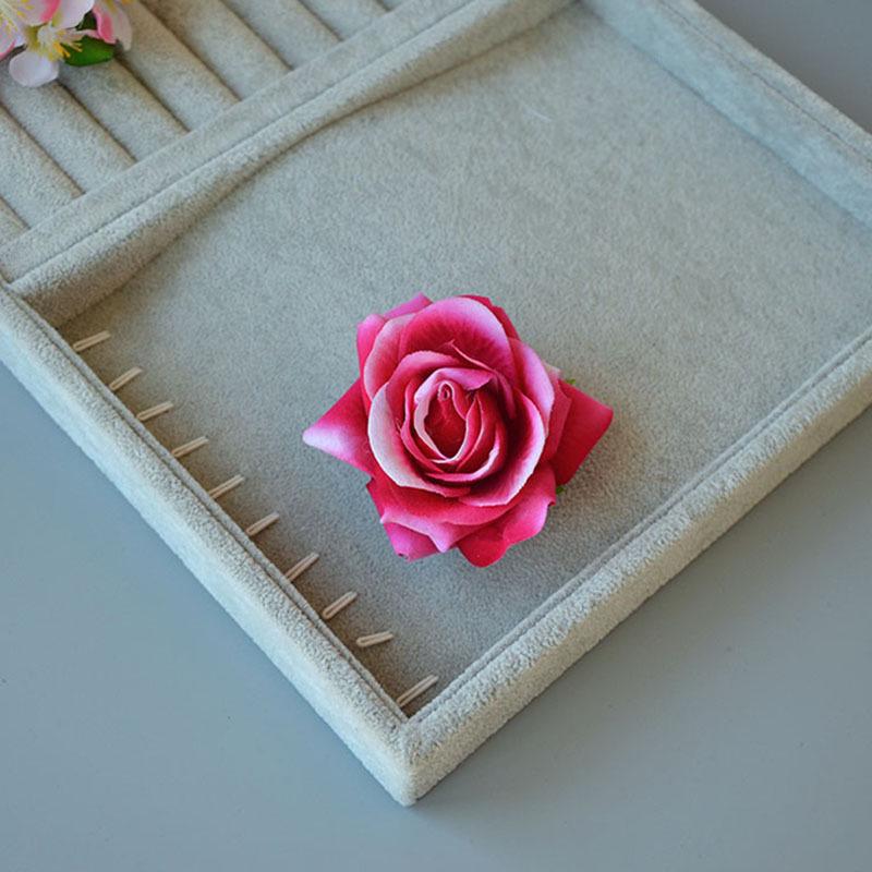 Винтажная красная роза заколка для волос сбоку для танцевальных выступлений