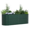 Elevated Garden Bed Green 240 x 80 x 81 cm Steel