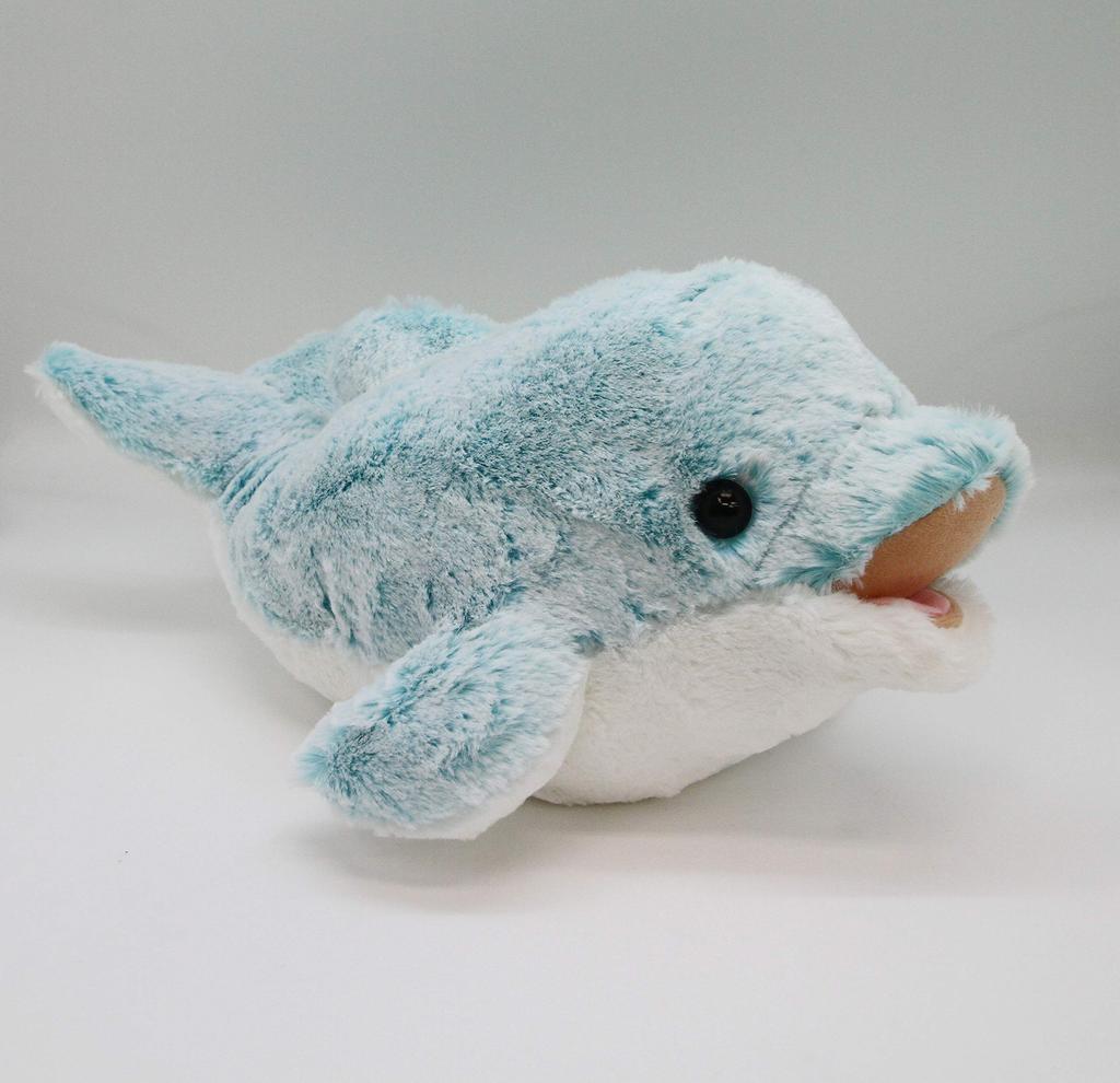 Aurora World Powder Kids Dolphin Plush Toy, Light Blue