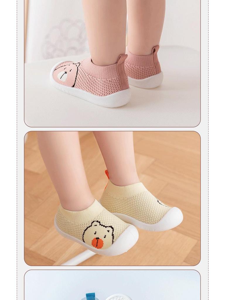 Дышащие туфли-ходунки из Flyknit для малышей – нескользящие, с мягкой подошвой, без перепада высоты пятки для младенцев и малышей