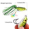 1PCS Frog Fishing Lures Soft Topwater Baits for Bass Snakehead Saltwater Freshwater Fishing