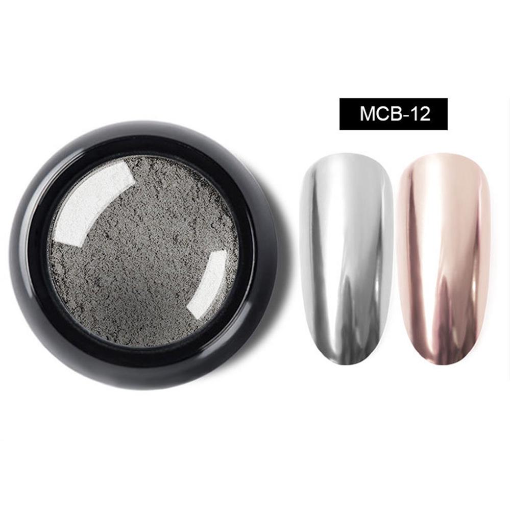 Beautyful Lady Pro 12 цветов блестящий металлический зеркальный порошок для ногтей пигмент маникюрный инструмент