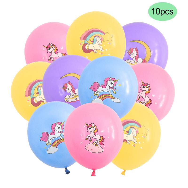 Rainbow Unicorn Standing Foil Balloons Kids Girls Unicorn Birthday Party Decoration Favors Baby Shower Supplies Animal Balloon