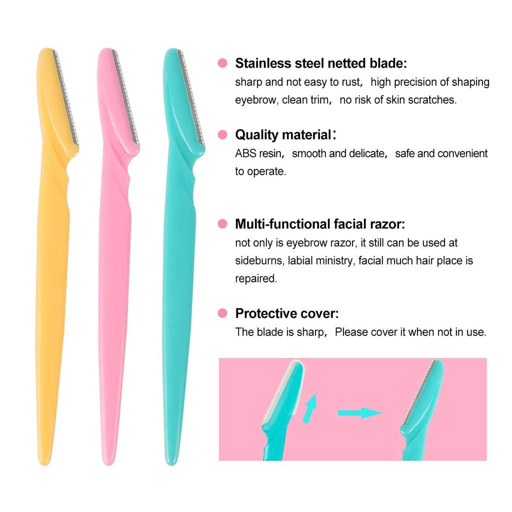 30PCS/Pack Small Professional Trimmer Safe Blade Shaping Knife Eyebrow Blades Face Hair Removal Scraper Shaver Makeup Beauty Tools