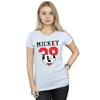 Disney Womens/Ladies Mickey Mouse Split 28 Cotton T-Shirt
