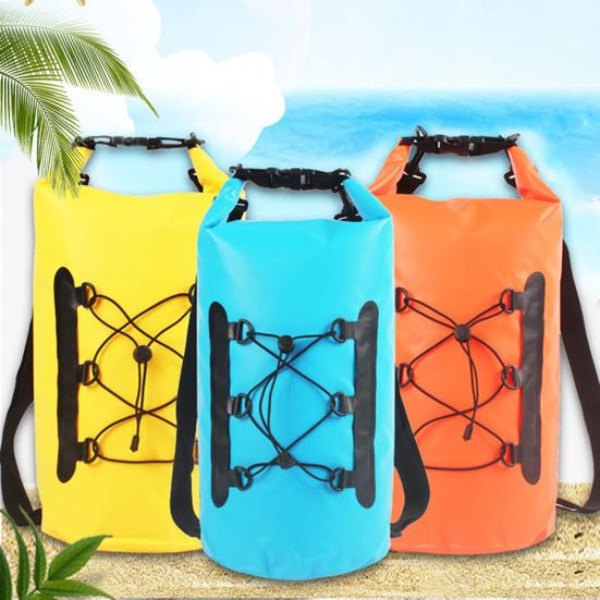 Водонепроницаемый сухой мешок 15 л, большая вместимость, хорошая герметичность, регулируемый быстросъемный, износостойкий, плавающий, водонепроницаемый, мешок для хранения сухого рюкзака