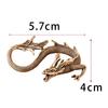 Brass Dragon Figurine Desktop Home Tea Pet Best Gift Wealth Cabinet Ornaments Decoration Figurine Brass Dragon Miniatures