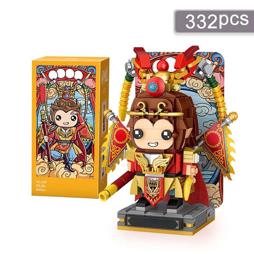 Сделай сам Моделирование Царя Обезьян Чанъэ 399 шт. Строительные блоки Традиционный китайский персонаж-рассказчик Рождественские подарки для взрослых