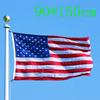 90*150 см Флаг США Красная Линия Флаг с Латунными Люверсами Полиэстер Американский Флаг для Дня Независимости США Двусторонний Печатный