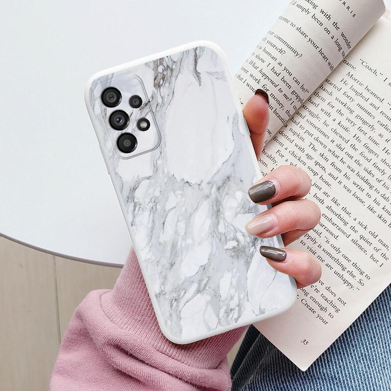 Чехол для Samsung Galaxy A53 5G A 53 Задняя крышка Защитный силиконовый Funda Модный Мраморный Каменный Текстурный Coque для Samsung A53 Capa
