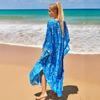Европейский и американский стиль, свободное пляжное платье: Большой размер накидка для защиты от солнца и пляжного отдыха