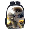 16 Inch Cartoon Anime Detective Conan Backpack Set For Boys Girls Cool Kids Detective Conan Bagpack Children School Bookbag