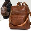 Women's Retro Backpack Large Capacity Commuter Tassel Backpack