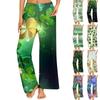 Women's St. Patrick's Day Printed Casual Elastic Waist Comfortable Straight Tube Loose Pants