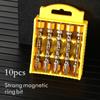 New PH2 Magnetic Screwdriver Head 1/4 Inch Hexagonal Handle, 65mm 110mm,10pcs Set In Gold