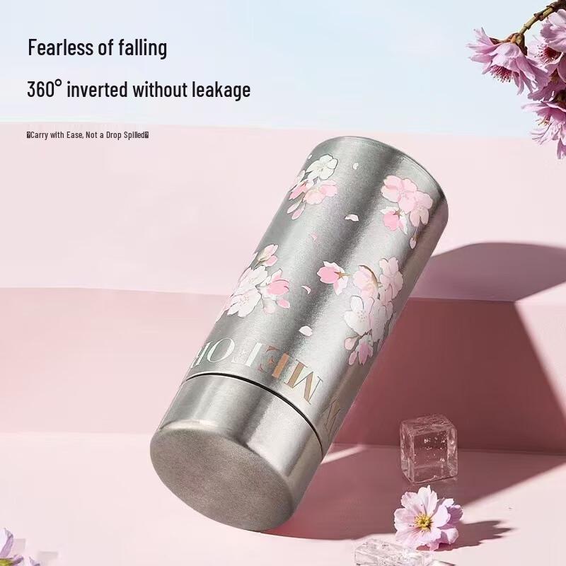 Shengjia Чистый Титан Сакура Карманный Термос 200мл