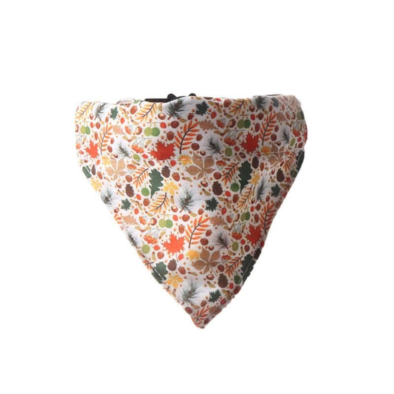 Очаровательный новый ошейник для питомца из осенней серии с кленовыми листьями и тыквами, треугольный шарф и дизайн с подсолнухом