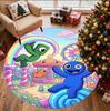 Game Rainbow Friends Pattern Round Rug, Indoor/Outdoor Mat, for Picnic, Gameroom, Bedroom, Office, Living Room, Home Decor Carpet, Birthday Gift