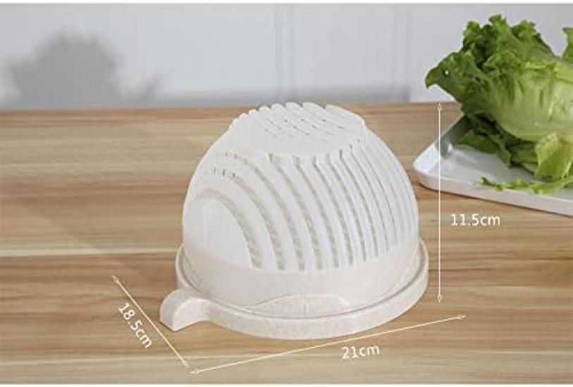 Lulubelle Snap Salad Cutter Bowl Snap Salad Cutting Bowl Instant Salad Maker Easy Salad Making Vegetable Cutter Vegetable Chopper Salad Bowl Cutter