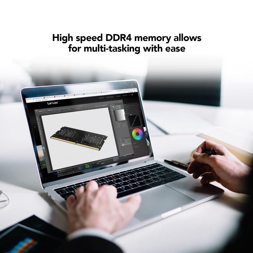 Lexar 16GB DRAM Light User DDR4 3200 MHz SODIMM Laptop Memory Performance Upgrade LD4AS016G-B3200GSST