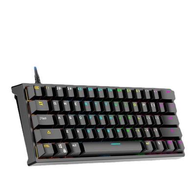 Y-FRUITFUL K33 61-клавишная механическая игровая клавиатура с RGB-подсветкой и возможностью горячей замены, проводная