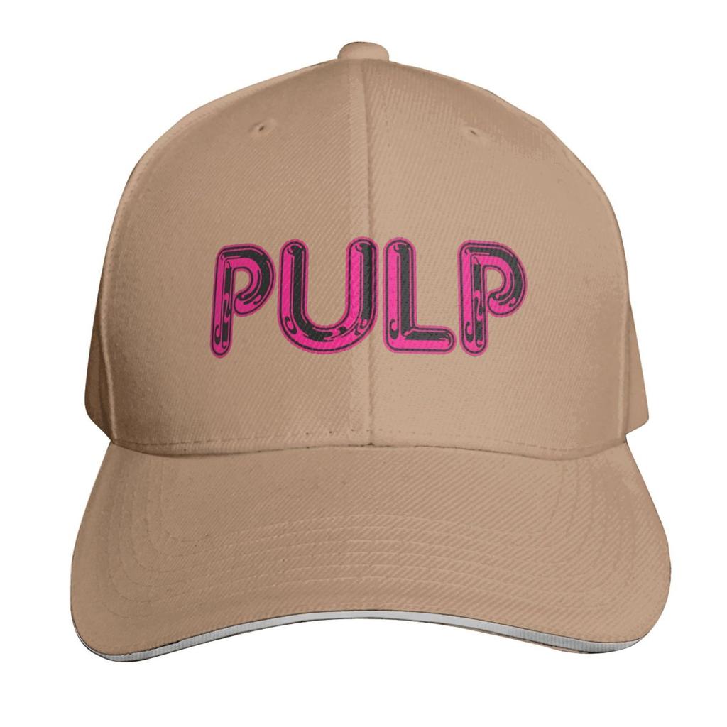 Кепка с логотипом рок-группы Pulp Модная повседневная бейсболка Регулируемая кепка Хип-хоп Летняя Унисекс Бейсболки