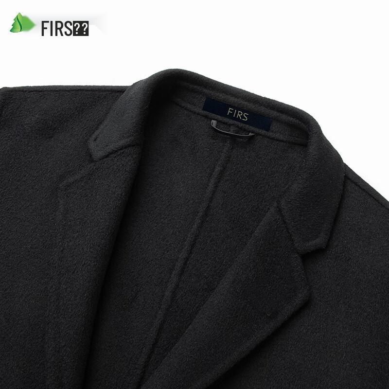 Мужское очень длинное двустороннее шерстяное тренч-пальто Shanshan