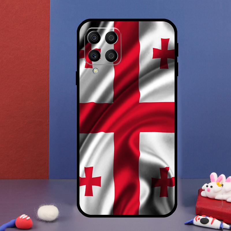 Флаг Грузии для чехла телефона Samsung Galaxy M31 M51 M33 M13 M23 M53 M15 M55 M14 M34 M54 M20 M30s M32 M52