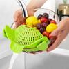 Silicone Drainer Clip-On Strainer for Pots Pans Heat Resistant Food Strainer Kitchen