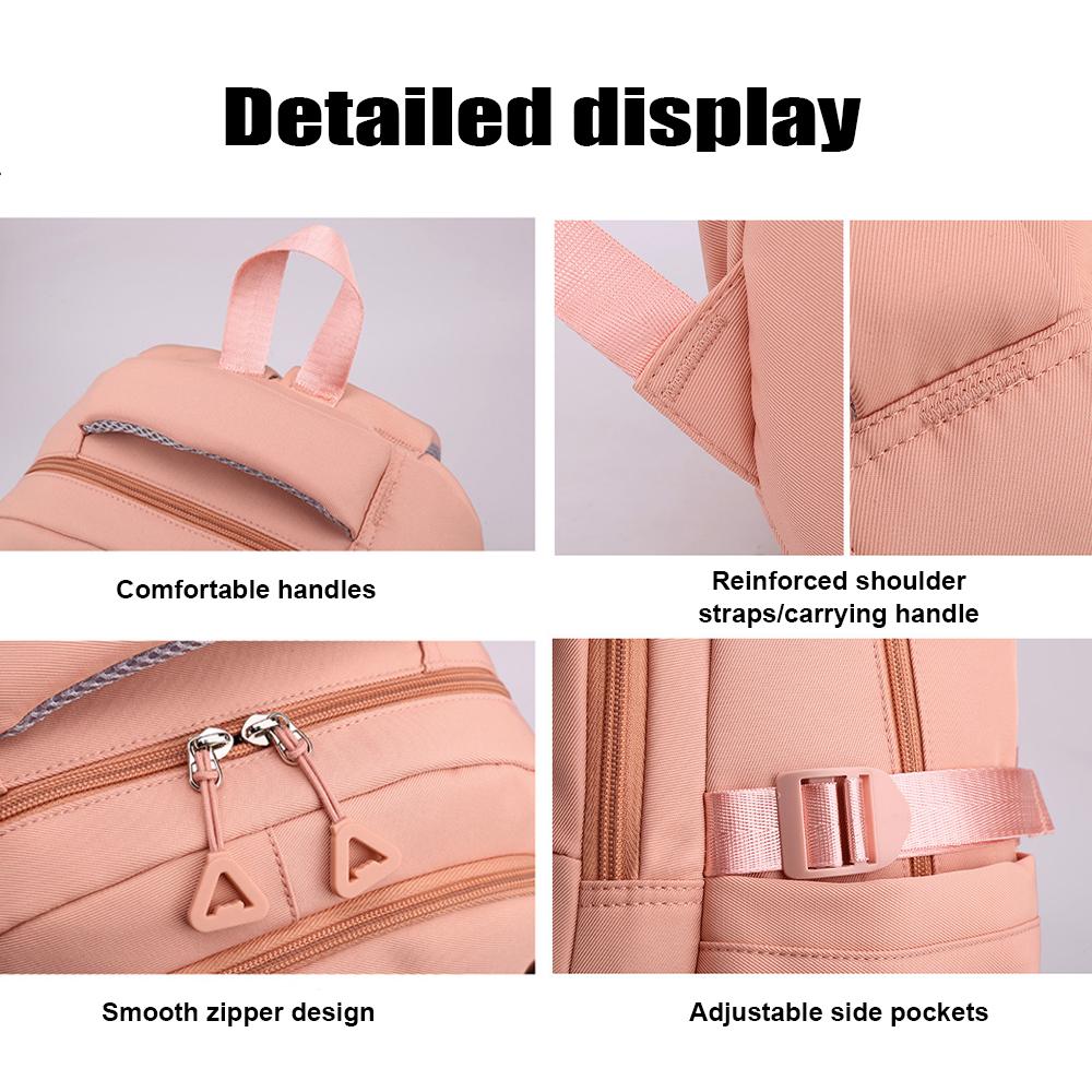 Большой школьный дорожный рюкзак на молнии с отделением для ноутбука, ремнем для багажа, защита от кражи, прочный