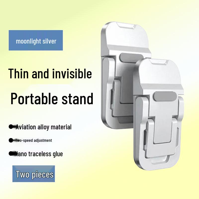 Ультратонкая подставка для ноутбука из цинкового сплава: Невидимая, Складная, Портативная Мини-подставка-кулер
