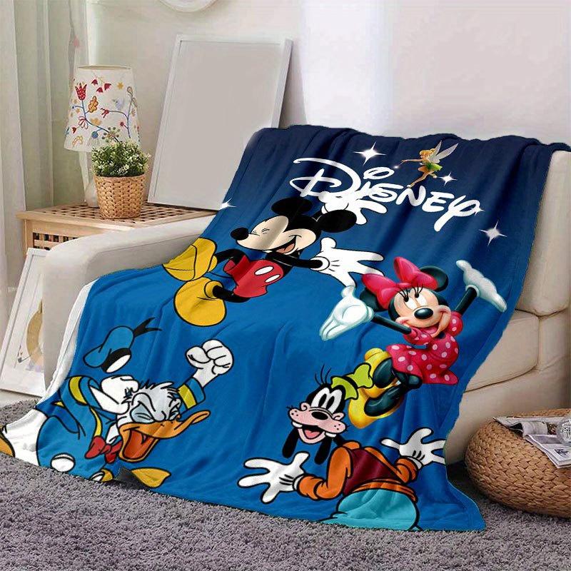 Mickey and Minnie Cartoon Blanket, Short Plush Cute Warm Blanket, Living, Soft Warm Bedding Coverlet,Unique Gift Idea.