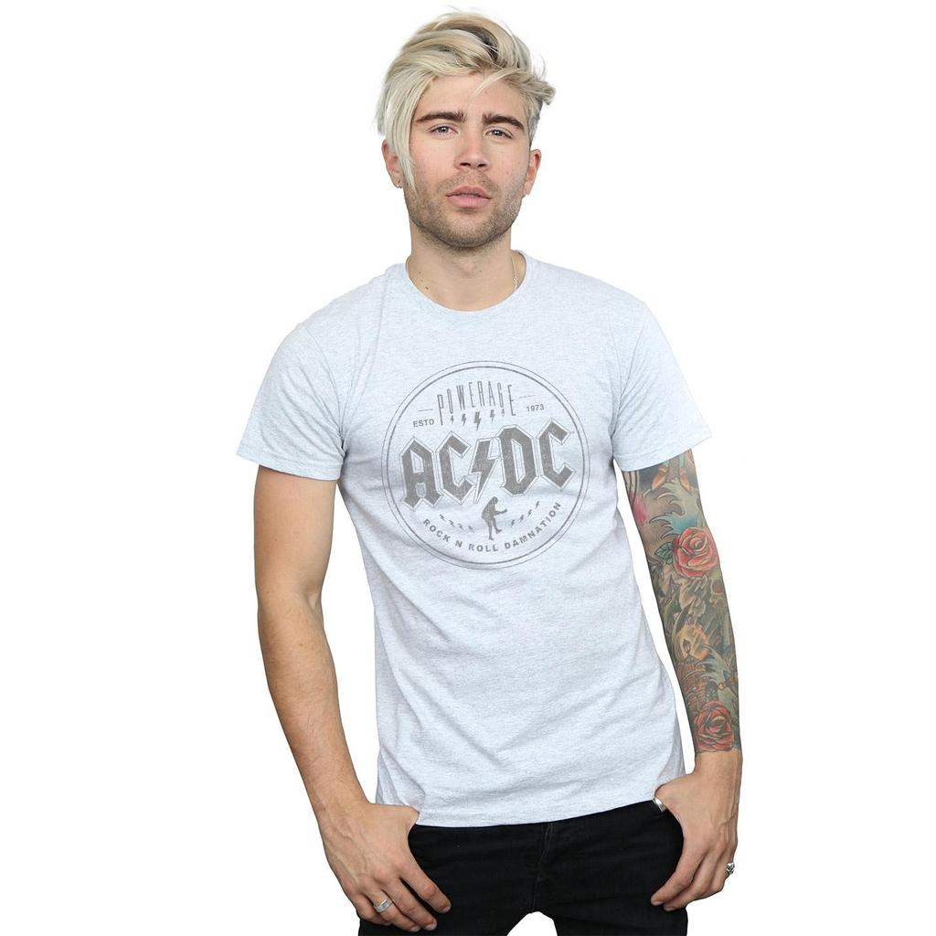 AC/DC Mens Rock N Roll Damnation Black T-Shirt