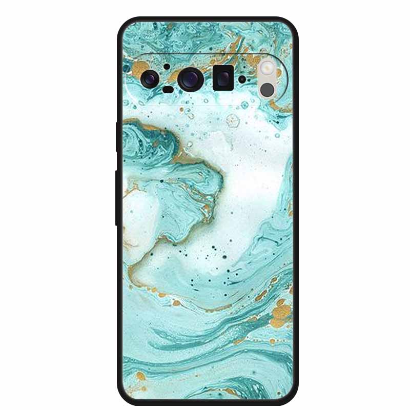 For Google Pixel 10 Pro Case Vivid Graceful Premium Marble TPU Soft Silicone Phone Cases Impact Chic Mineral-Finish Para Cover