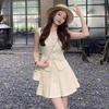 2025 Summer Women's High-End Socialite Style Pleated Skirt & Vest Set