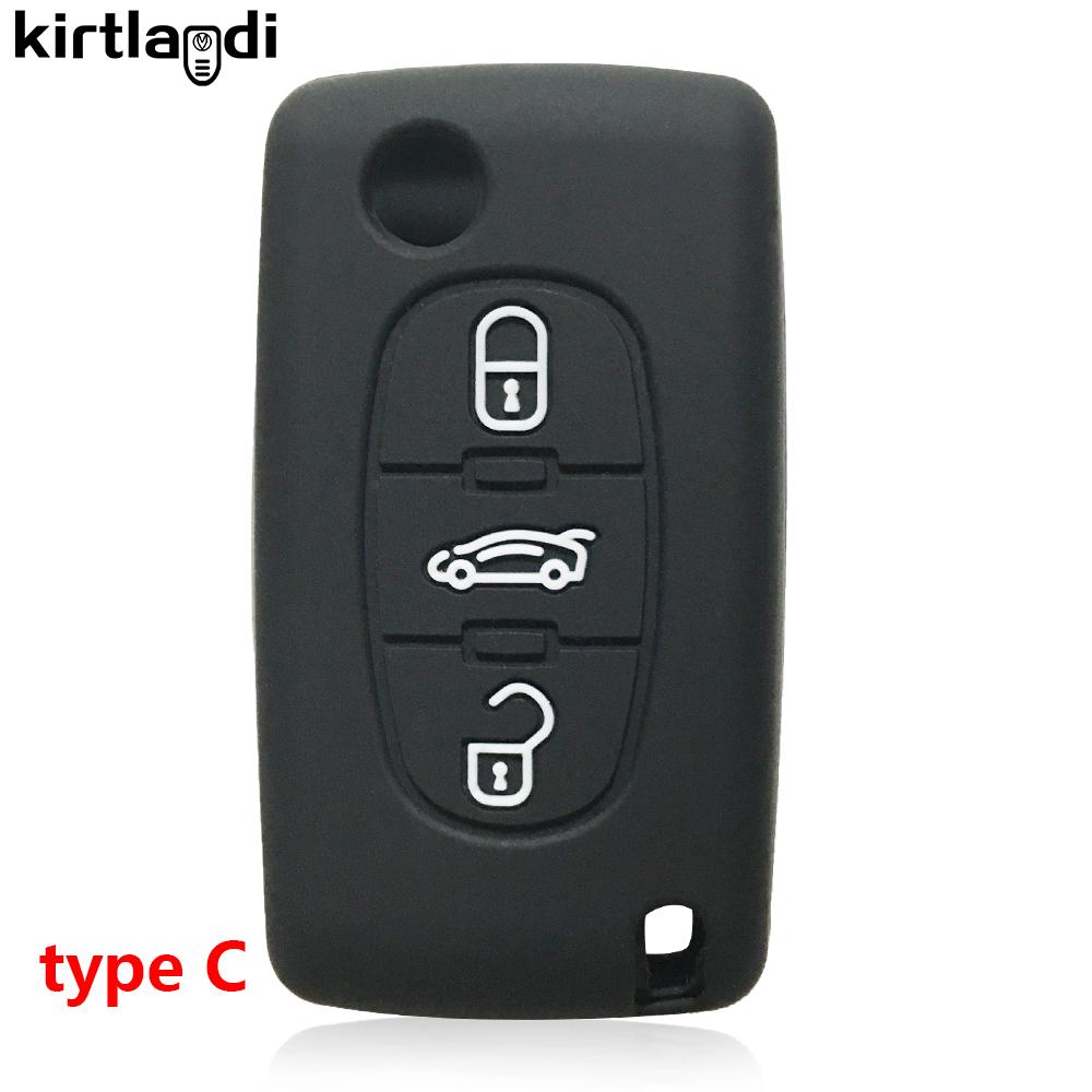 Для Fiat Scudo для Opel Combo для Peugeot Rifter 2020 207 208 307 308 407 408 5008 308SW 2008 для Citroen C4 Чехол-кожура для ключа
