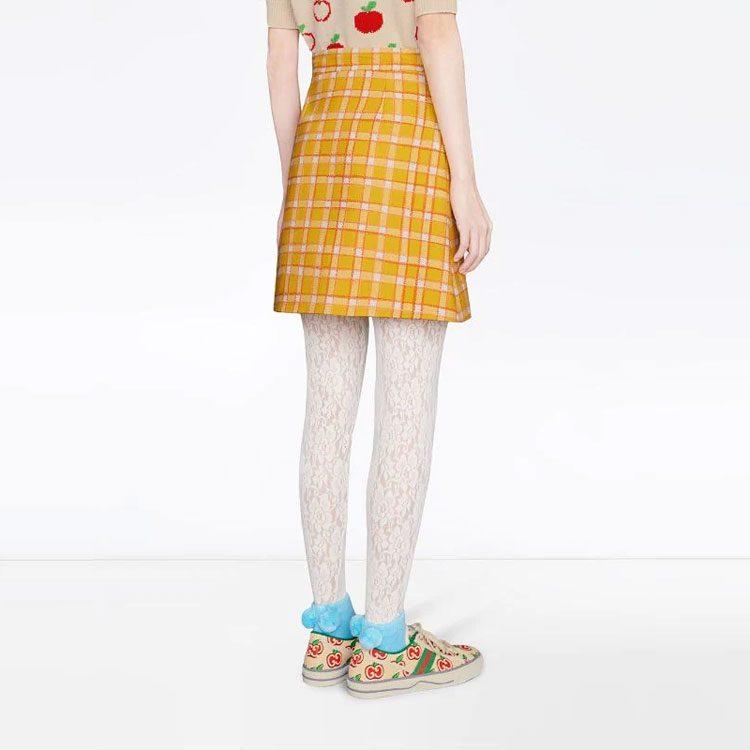 GUCCI FW21 Casual Short Skirts Women's Yellow 609775-ZACQC-7962