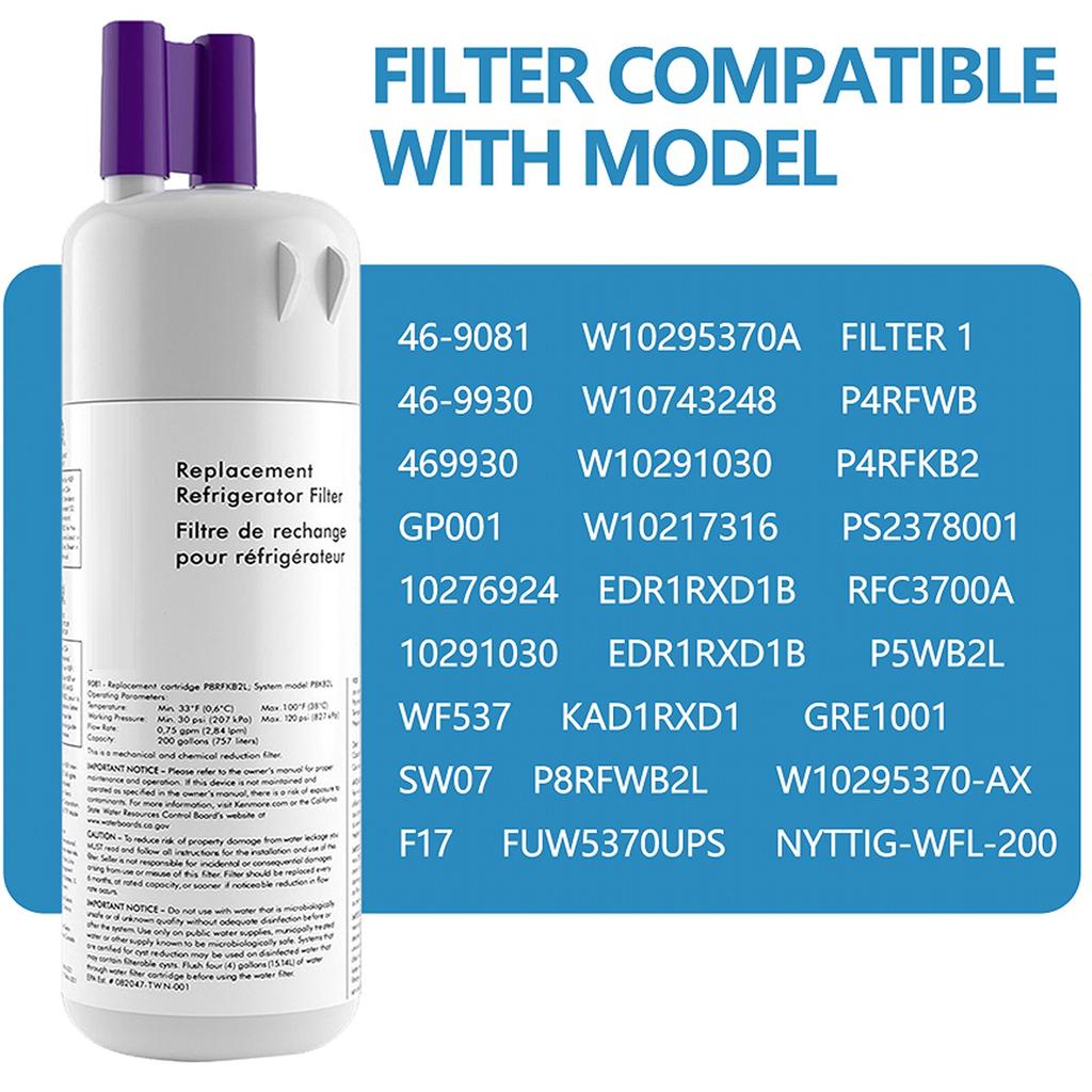 9081 Замена фильтра для воды в холодильнике, совместим с 469081 46-9930 Water