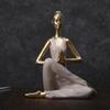 Yoga Statue Women Pose Decorative Resin Crafts Sculpture Lady for