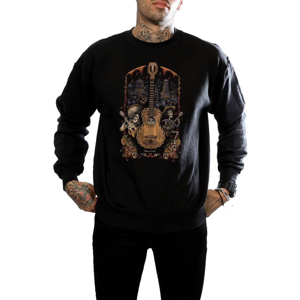 Disney Mens Coco Guitar Cotton Sweatshirt