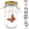 led butterfly jar for home decor
