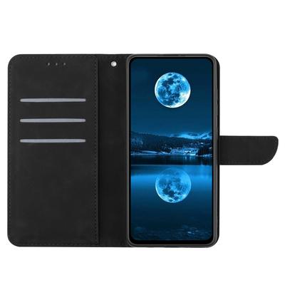 HT05 Чехол для Xiaomi Redmi 13 5G/13 4G с держателем для карт, кожаный чехол для телефона с тиснением линий