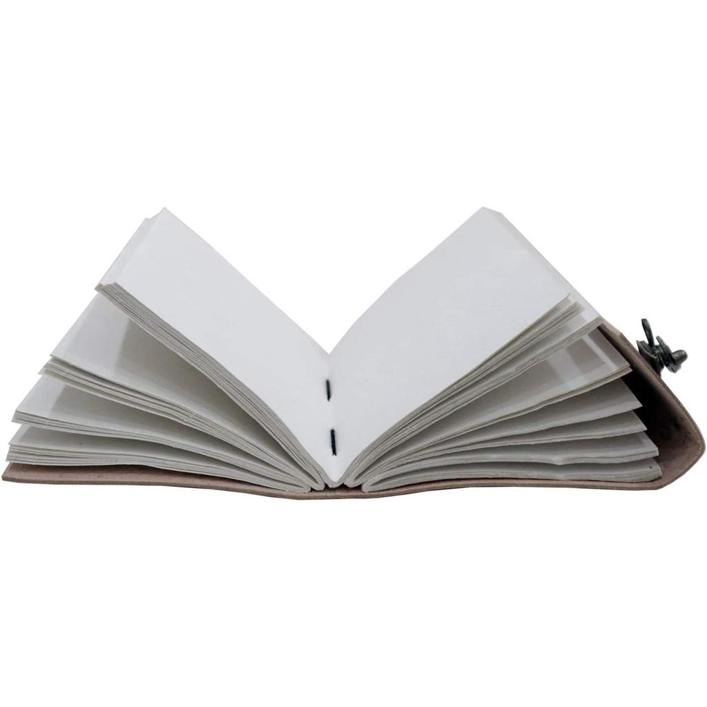 Винтажный кожаный блокнот ручной работы с шипами Moon Blue Lapiz Gemstone