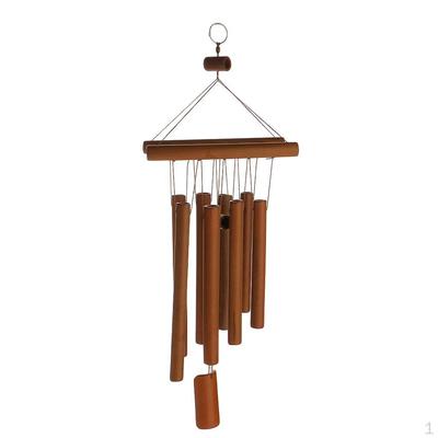 1x колокольчики Wind Chime, подвесные бамбуковые колокольчики для сада и домашнего декора, подарок