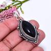 Black Onyx - Brazil 925 Sterling Silver Pendant V9031, Black Pendant, Marquish Pendant, Valentin's Day Gift, Gift For Her, Birthday Gift, Handmade Jew